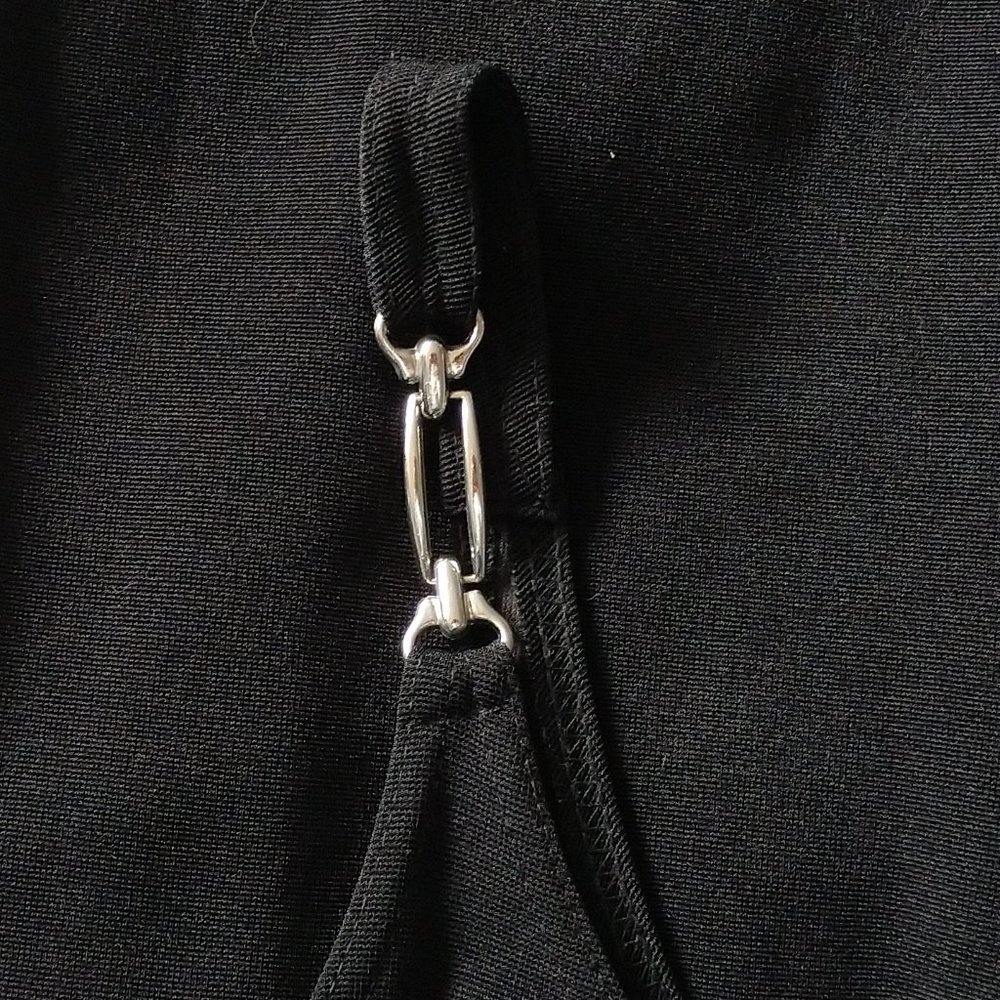 Moda International Black Jumpsuit sz 2 - Picture 3 of 6